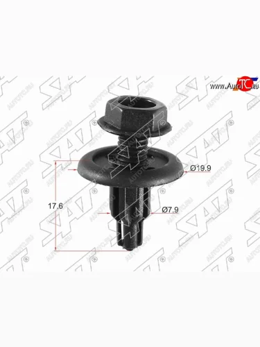 Клипса защиты бампера HONDA (1 шт.) SAT ST-KJ-1054