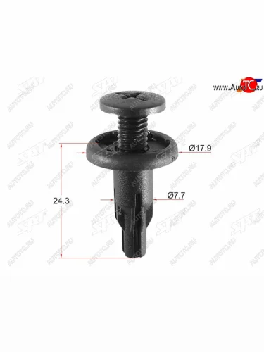 Клипса защиты бампера HONDA (1 шт.) SAT ST-KJ-1053