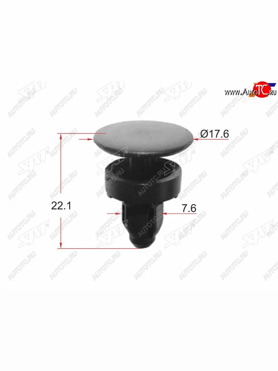 Клипса панели дворников HONDA (1 шт.) SAT ST-KJ-1051  в Самаре Самарской области