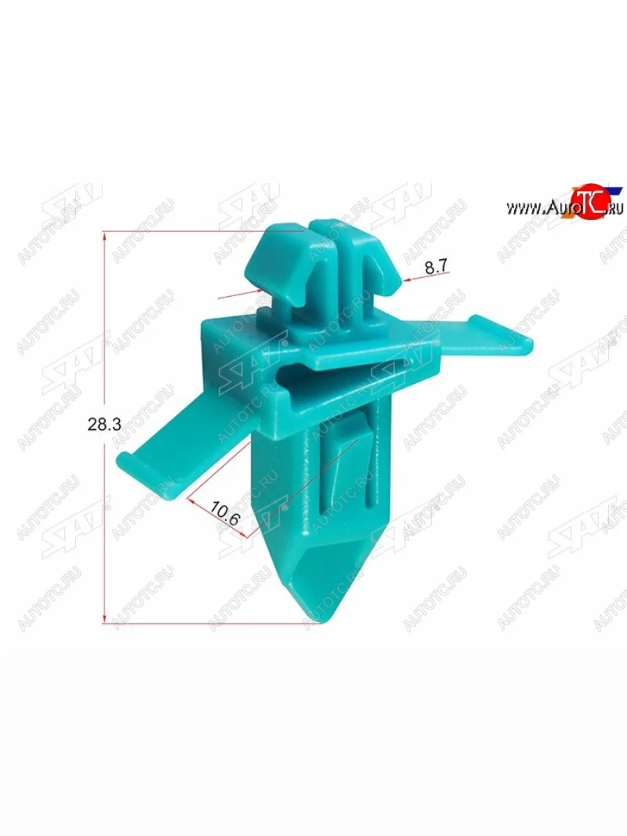 Клипса молдинга кузова TOYOTALEXUS (1 шт.) SAT ST-KJ-1418  в Самаре Самарской области