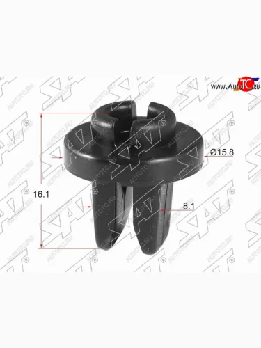 Клипса молдинга HONDA (1 шт.) SAT ST-KJ-1072