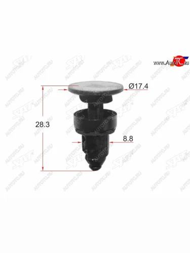 Клипса крепежная SAT ST-KJ-1069 (1 шт.) SAT ST-KJ-1069