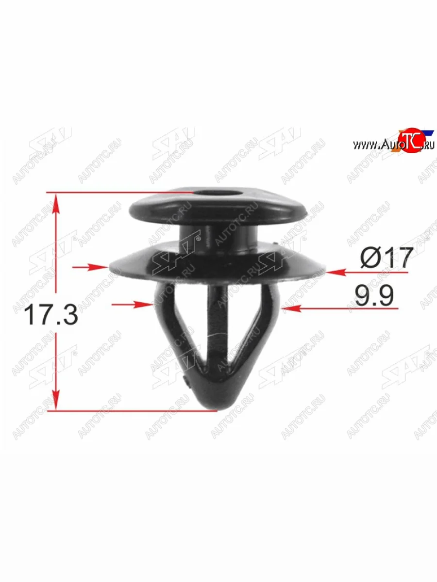 Клипса обшивки двери SUBARU (1 шт.) SAT ST-KJ-1913  в Самаре Самарской области