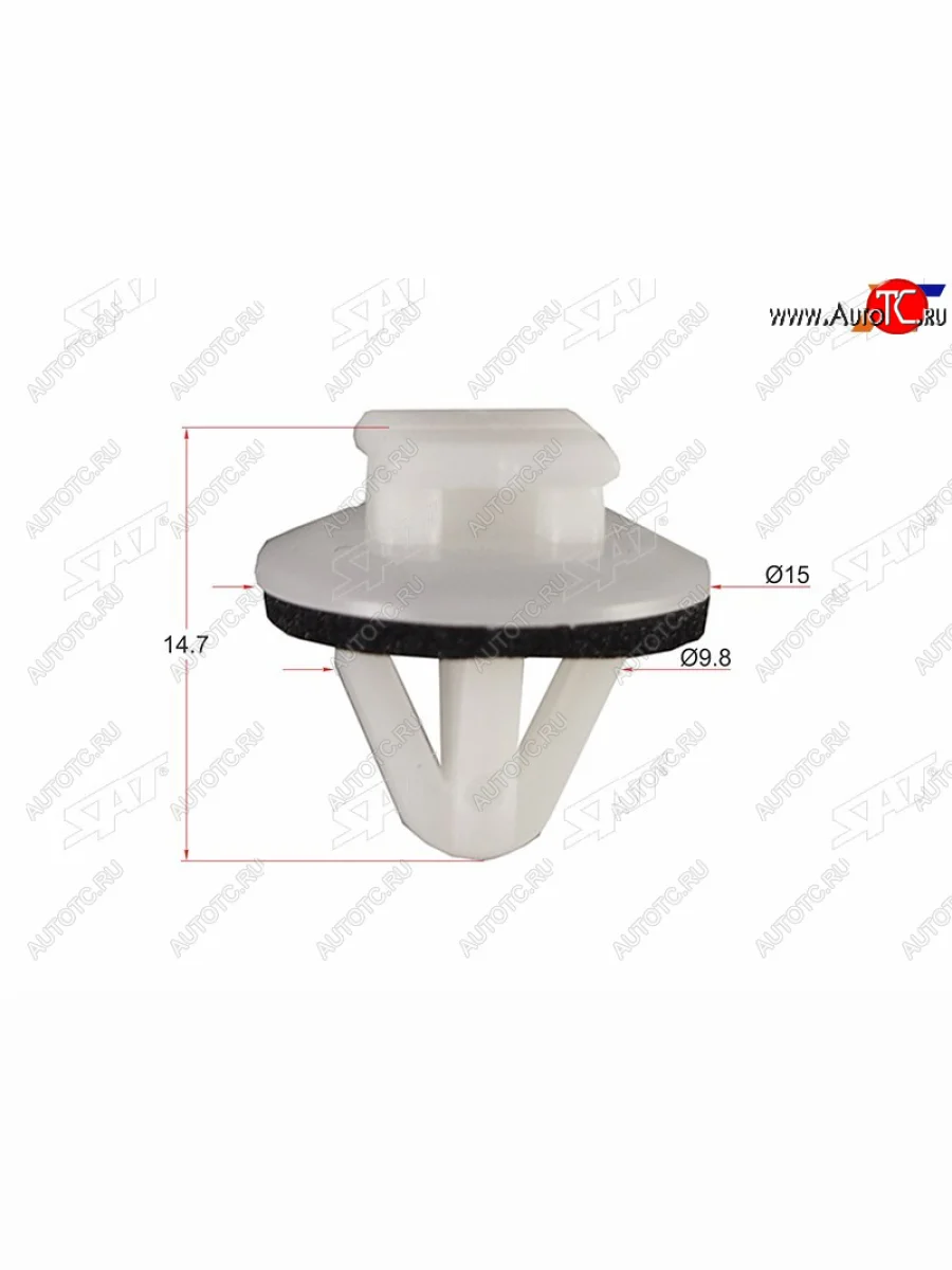 Клипса молдинга GMTOYOTA (1 шт.) SAT ST-KJ-2229  в Самаре Самарской области