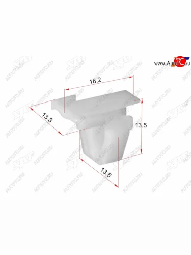 Клипса молдинга кузова HONDAACURA (1 шт.) SAT ST-KJ-2298