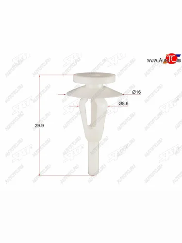 Клипса обшивки CHRYSLERMITSUBISHI (1 шт.) SAT ST-KJ-2271