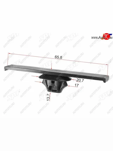 Клипса хомут эл. проводки TOYOTALEXUS (1 шт.) SAT ST-KJ-2347