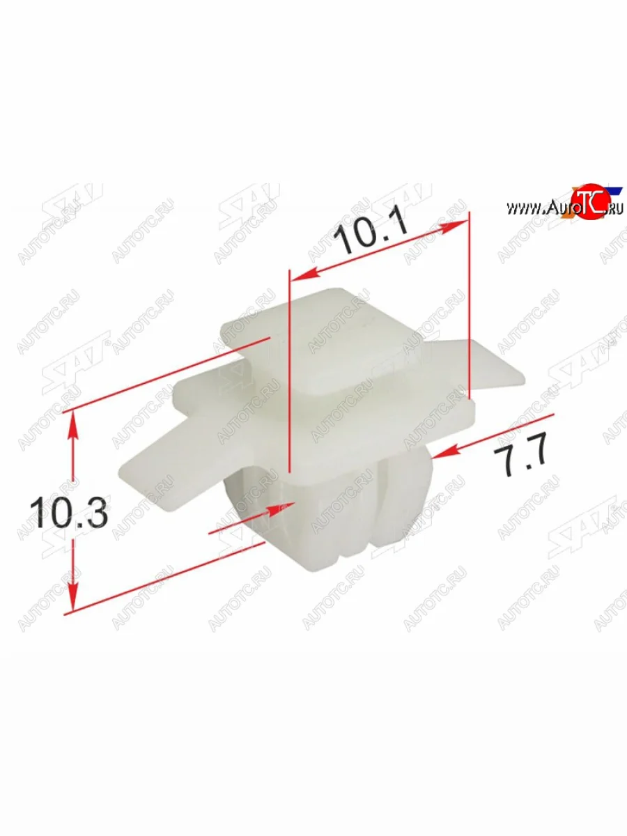 Клипса молдинга кузова HONDA (1 шт.)                                                                 SAT ST-KJ-2428  в Самаре Самарской области
