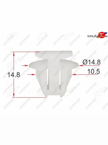 Клипса молдинга кузова NISSAN (1 шт.) SAT ST-KJ-2427