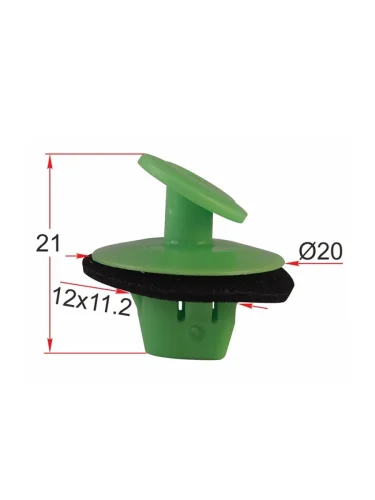 Клипса обшивки кузова TOYOTA (1 шт.) SAT ST-KJ-2436