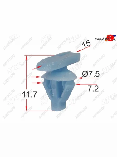 Клипса крепежная HONDA (1 шт.) SAT ST-KJ-2458