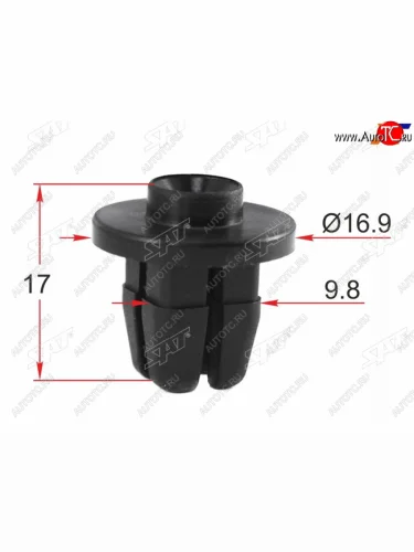 Клипса крепежная TOYOTALEXUS (1 шт.)                                                                SAT ST-KJ-2462