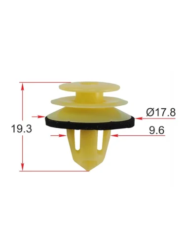 Клипса обшивки двери HONDA (1 шт.) SAT ST-KJ-2475