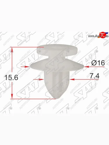 Клипса обшивки двери MITSUBISHI (1 шт.) SAT ST-KJ-2467