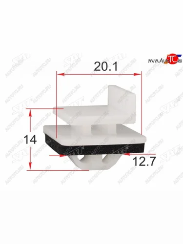 Клипса молдинга кузова HONDA (1 шт.) SAT ST-KJ-2469