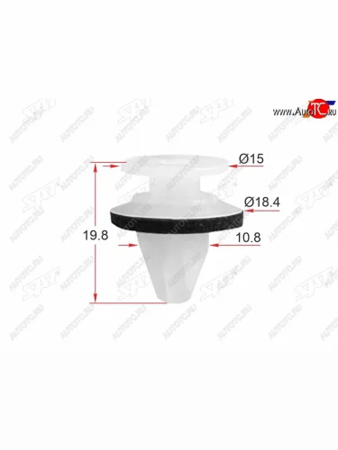 Клипса накладки кузова MAZDA (1 шт.) SAT ST-KJ-2512