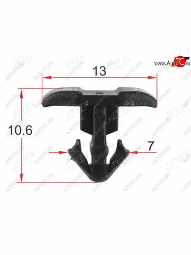Клипса уплотнителя крыла TOYOTALEXUS (1 шт.) SAT ST-KJ-2488