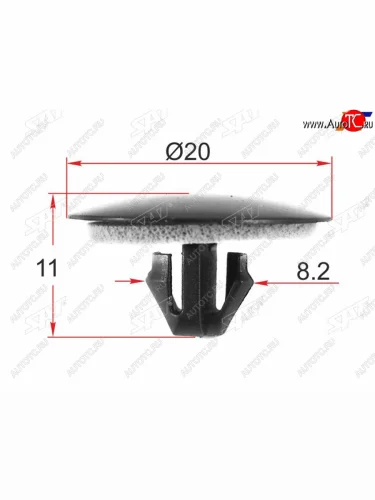 Клипса крепления обшивки кузова TOYOTALEXUS (1 шт.) SAT ST-KJ-2487