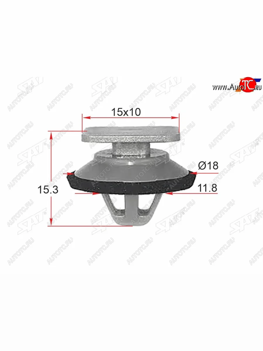 Клипса накладки кузова MAZDA (1 шт.) SAT ST-KJ-2521  в Самаре Самарской области