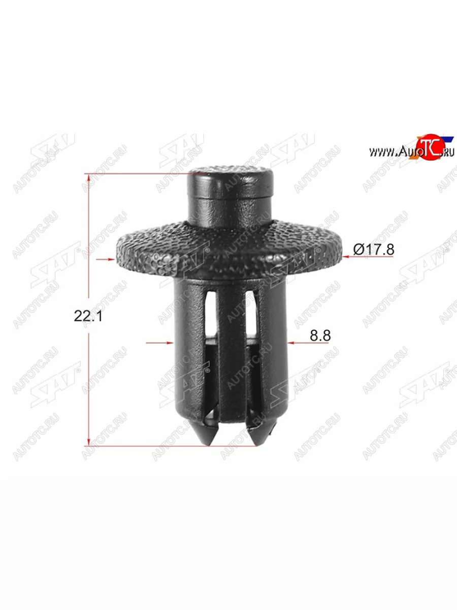 Клипса TOYOTALEXUSMAZDAHONDA (1 шт.) SAT ST-KJ-355  в Воронеже Воронежской области