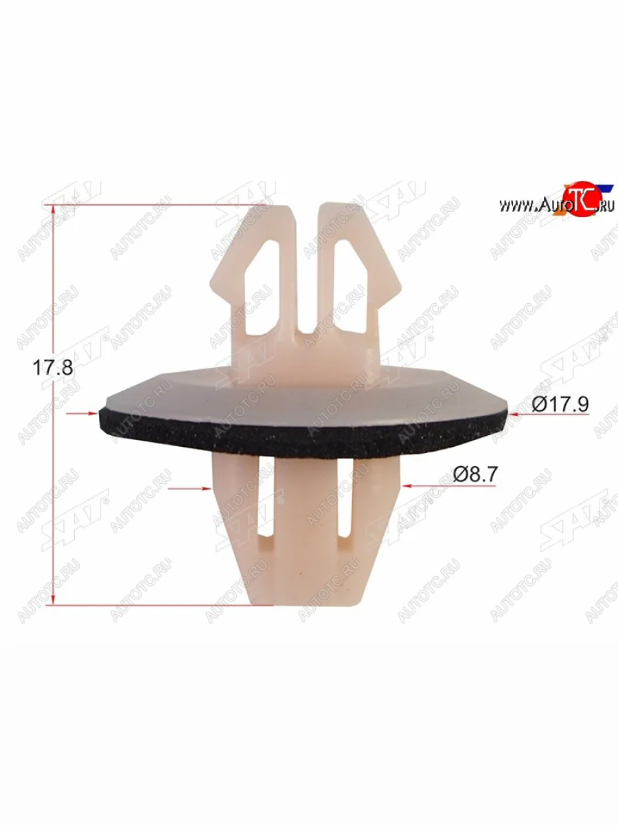 Клипса молдинга кузова TOYOTALEXUS (1 шт.) SAT ST-KJ-427  в Самаре Самарской области