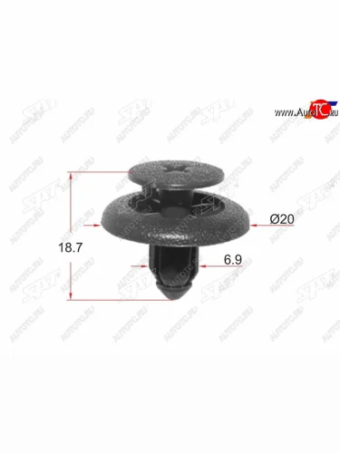 Клипса крепежная SAT ST-KJ-502 (1 шт.) SAT ST-KJ-502