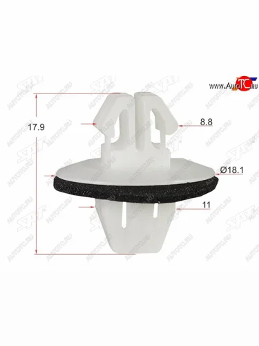 Клипса молдинга кузова TOYOTALEXUS (1 шт.)                                                          SAT ST-KJ-509