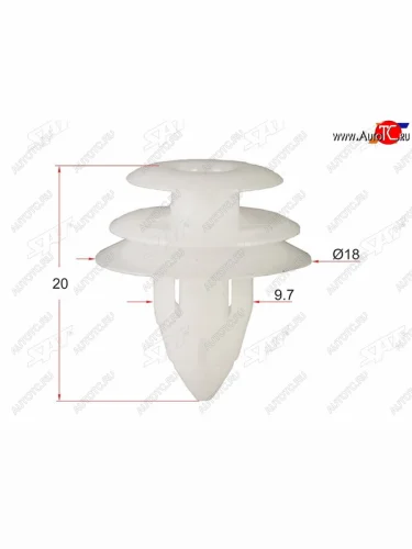 Клипса обшивки двери TOYOTALEXUS (1 шт.) SAT ST-KJ-520