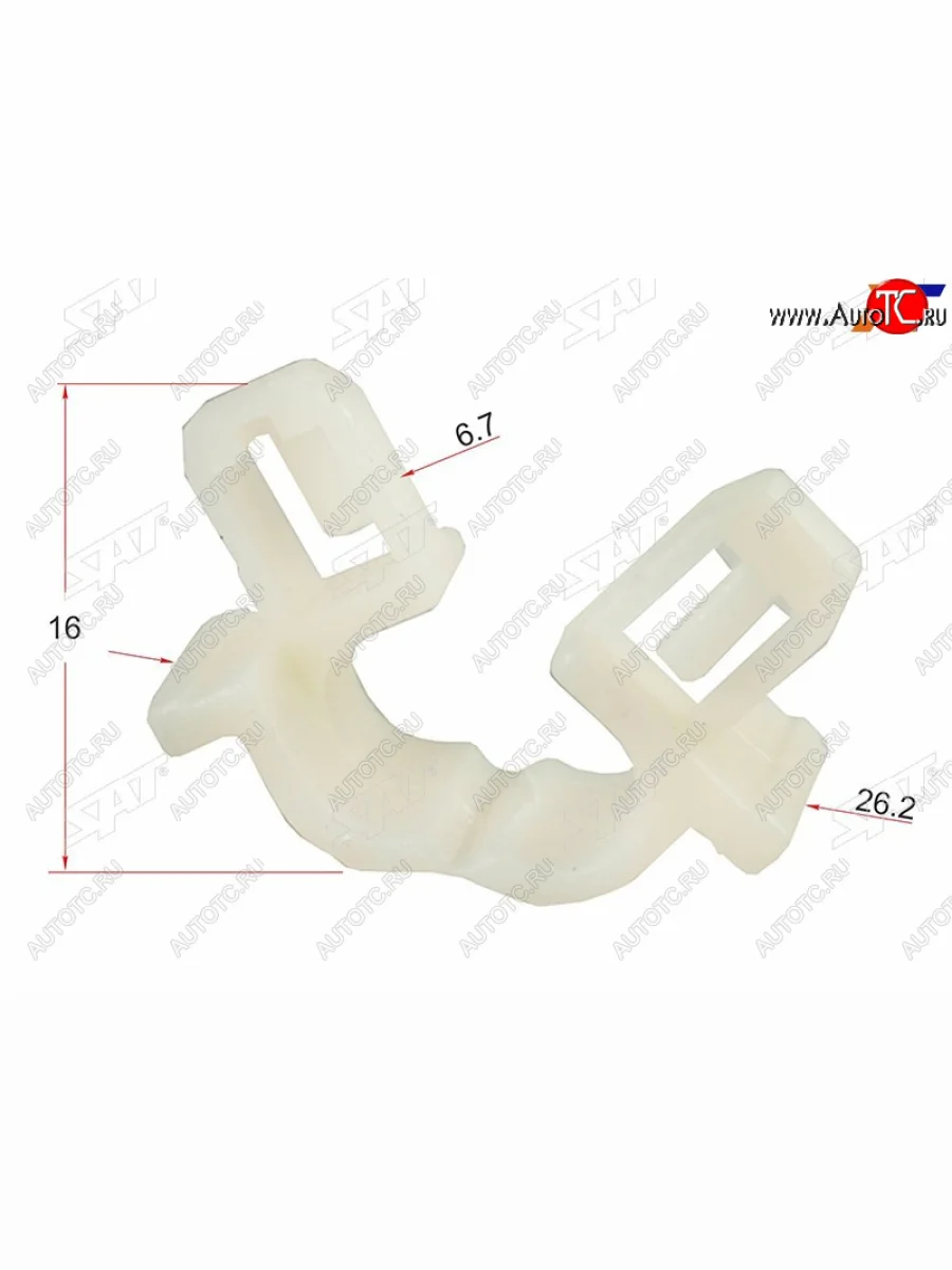 Клипса трубки эл. проводки HONDANISSAN (1 шт.) SAT ST-KJ-606  в Самаре Самарской области