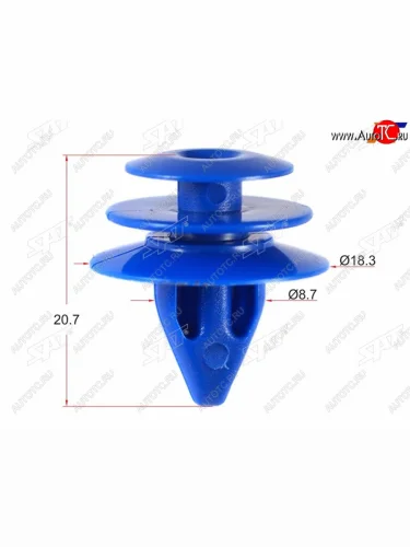 Клипса обшивки двери NISSAN (1 шт.) SAT ST-KJ-665