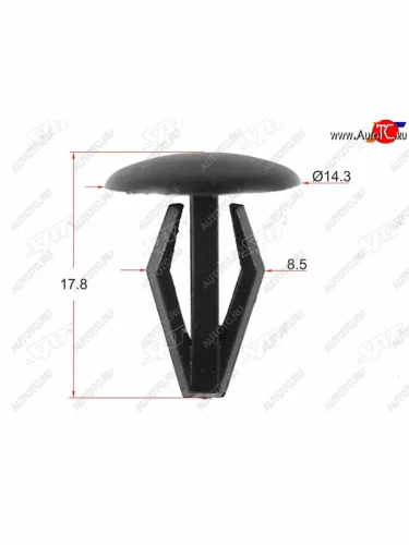 Клипса обшивки NISSAN (1 шт.) SAT ST-KJ-669