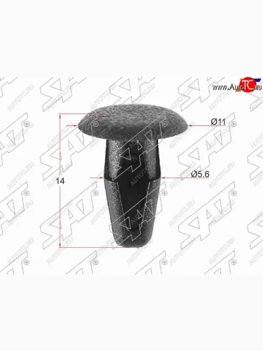 Клипса фиксатор HONDAMITSIBISHINISSAN (1 шт.) SAT ST-KJ-629