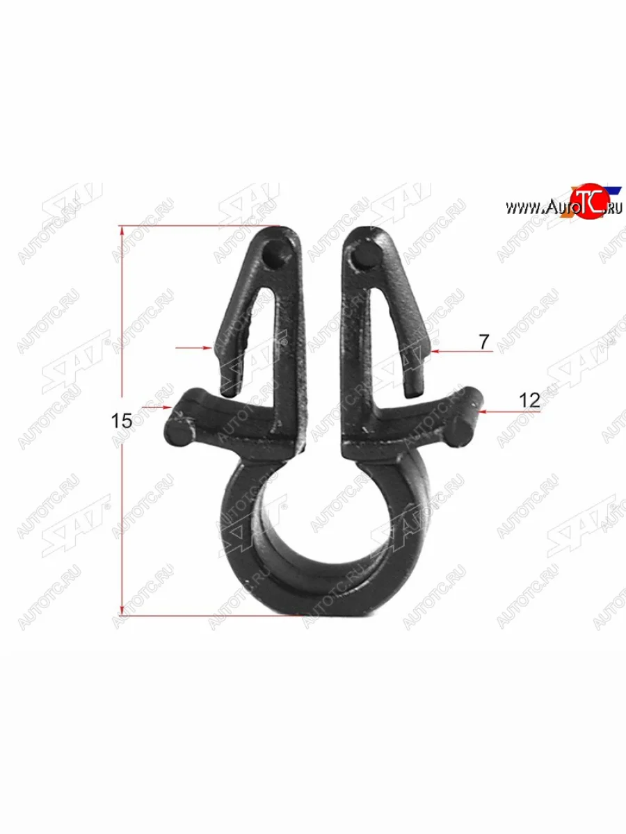 Клипса упора капота NISSAN (1 шт.) SAT ST-KJ-691  в Самаре Самарской области