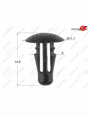 Клипса фиксатор HONDANISSANSUBARU (1 шт.) SAT ST-KJ-693