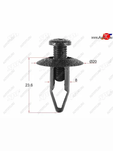 Клипса защиты бампера NISSAN (1 шт.)                                                                 SAT ST-KJ-709