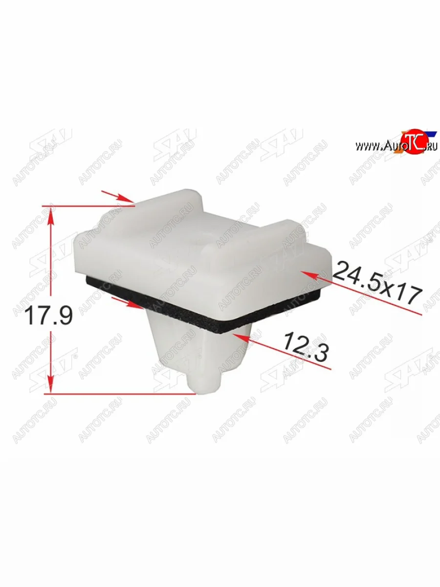 Клипса молдинга кузова HYUNDAIKIA (1 шт.) SAT ST-KR-314  в Самаре Самарской области