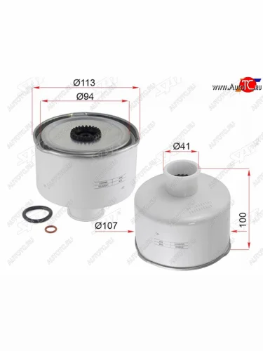 Фильтр топливный LR RANGE ROVER SPORT 2.73.03.6 05-13DISCOVERY 2.73.0 04-16 SAT ST-LR009705