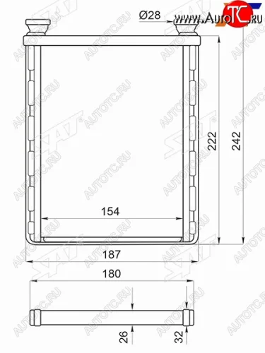 Радиатор отопителя салона TOYOTA HARRIER  LEXUS RX330350400 03-09KLUGERHIGHLANDER #CU2# 00-07 SAT ST-LX46-395-0