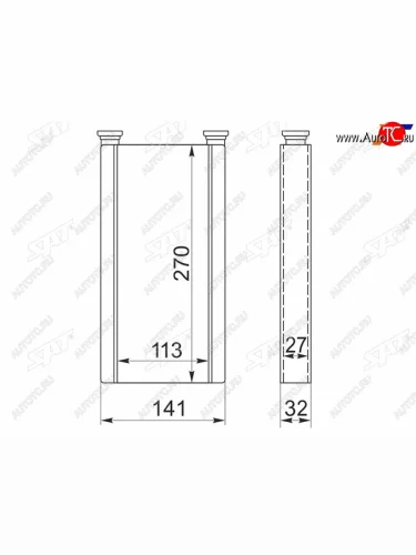 Радиатор отопителя салона TOYOTA HARRIERARISTO #ZS16# 97-05PROGRESS LEXUS RX300GS300 97-05 SAT ST-LX45-395-0
