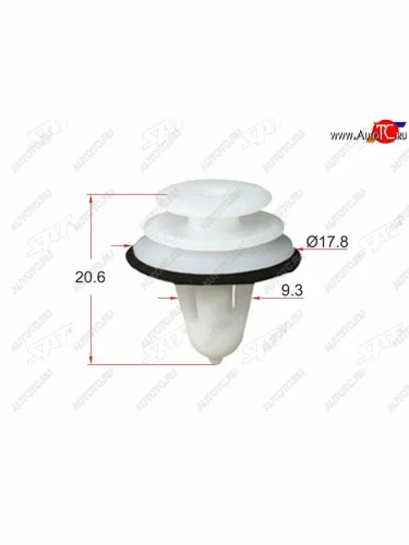 Клипса обшивки двери TOYOTALEXUSHYUINDAIKIA (1 шт.) SAT ST-M10203