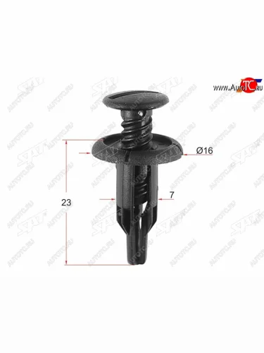 Клипса задней панели HONDA (1 шт.) SAT ST-M10170