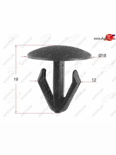 Клипса фиксатор TOYOTALEXUSHONDA (1 шт.) SAT ST-M10274