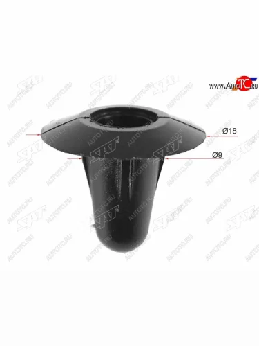 Клипса обшивки двери GMTOYOTALEXUS (1 шт.) SAT ST-M10281