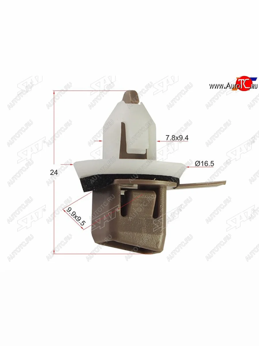 Клипса молдинга кузова TOYOTALEXUS (1 шт.) SAT ST-M10322  в Самаре Самарской области