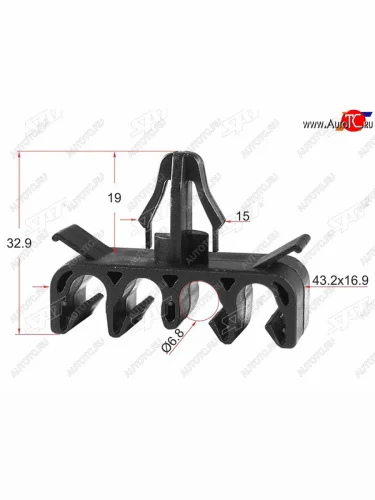 Клипса эл. проводки TOYOTALEXUS (1 шт.) SAT ST-M10373