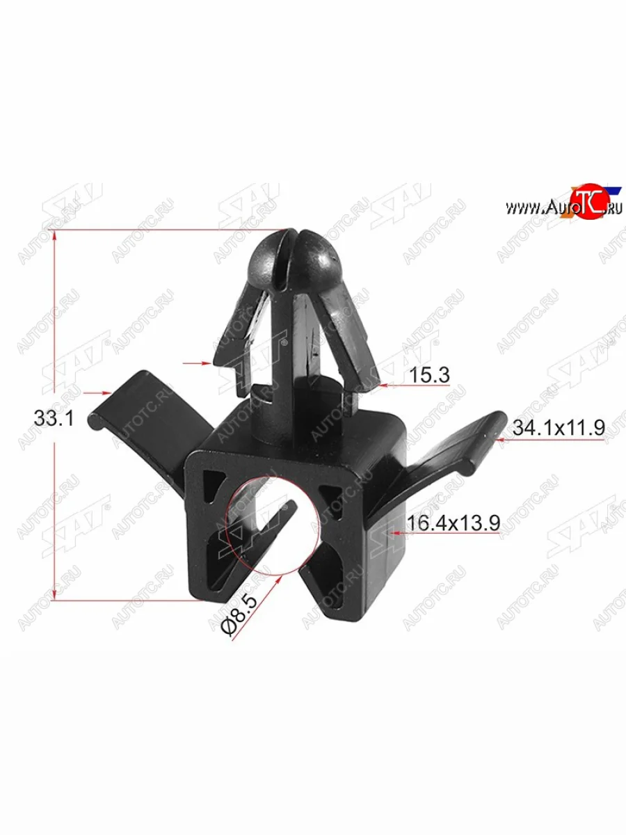 Клипса эл. проводки TOYOTALEXUS (1 шт.) SAT ST-M10369  в Самаре Самарской области