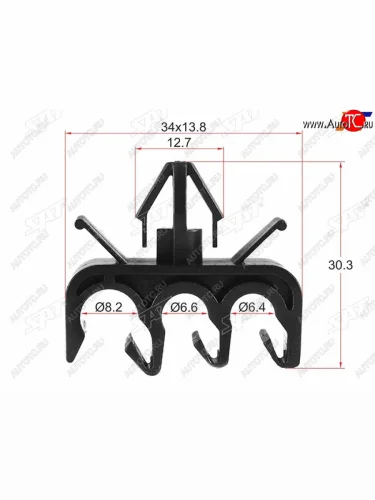Клипса эл. проводки TOYOTALEXUS (1 шт.) SAT ST-M10363