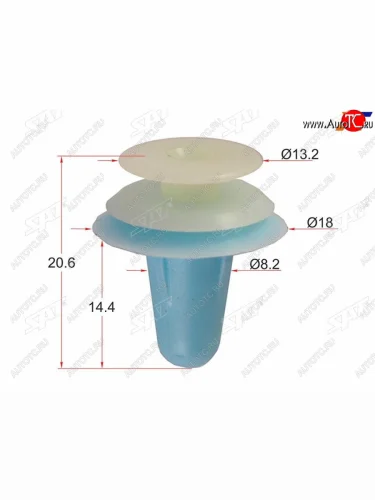 Клипса молдинга двери TOYOTALEXUS (1 шт.) SAT ST-M10365