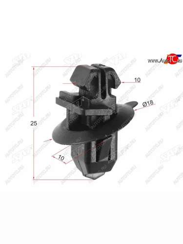 Клипса молдинга кузова TOYOTALEXUS (1 шт.) SAT ST-M10410