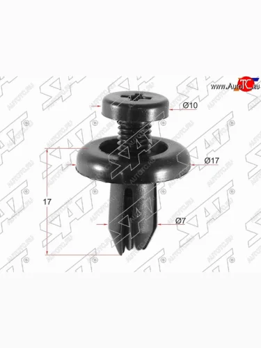 Клипса защита бампера HONDA (1 шт.)                                                                  SAT ST-M10539